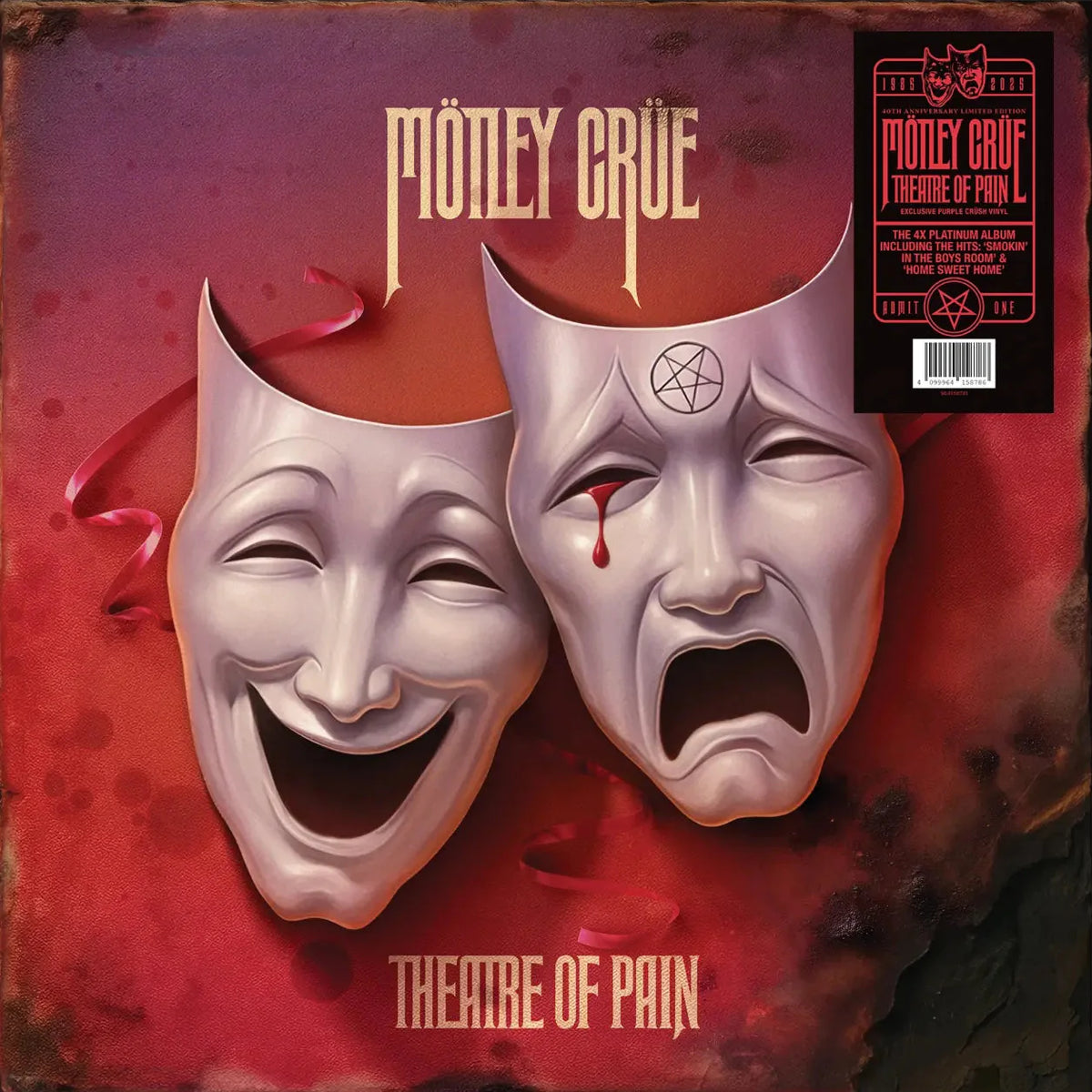 Mötley Crüe - Theatre Of Pain (40e anniversaire) Vinyle, LP, Album, [Exclusivité Indie Purple Crush]