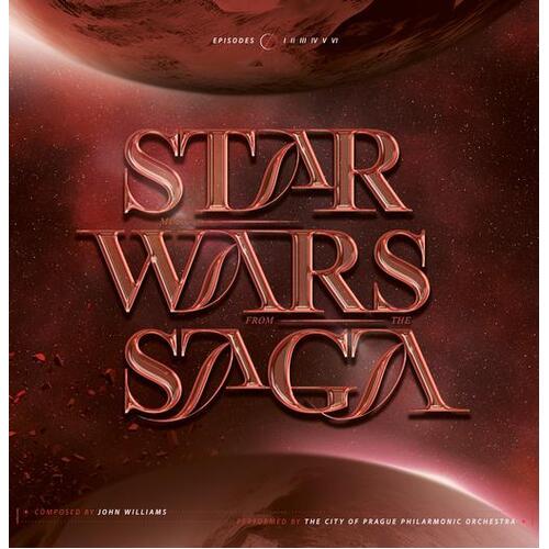 The City of Prague Philharmonic Orchestra, John Williams – Music from the Star Wars Saga. Episodes I, II, III, IV, V, VI - 2 x Vinyle, LP, Édition Deluxe, Rouge Translucide