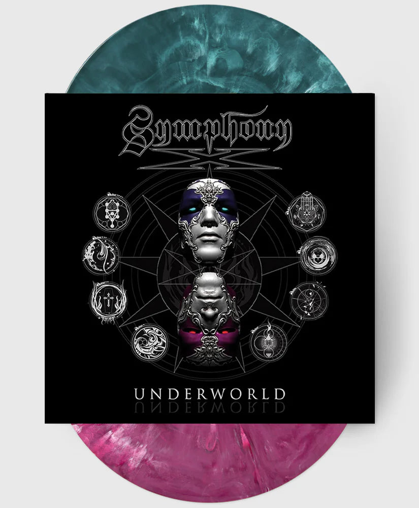 Symphony X – Underworld 2 x Vinyle, LP, Album, Édition Limitée, Repress, Marbled Forest Green/ Fuscia