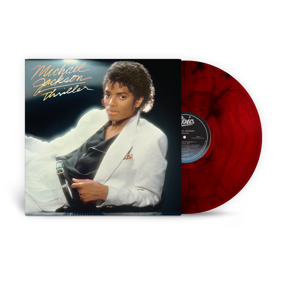 Michael Jackson – Thriller, vinyle Rouge et Noir Marbré