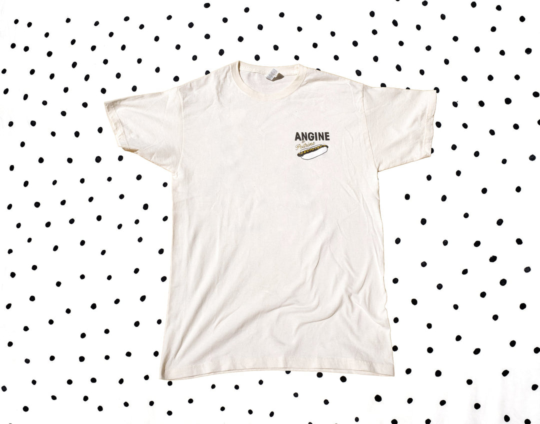 T-shirt beige Angine de Poitrine Tohogd - devant
