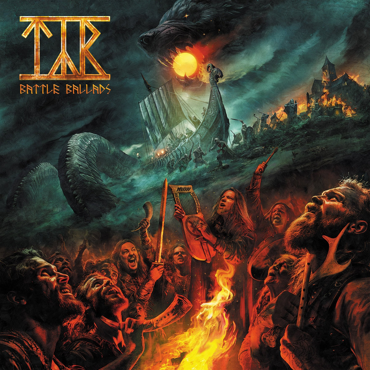 Týr ‎– Battle Ballads  Vinyle, LP, Album, Sea Blue Smoke