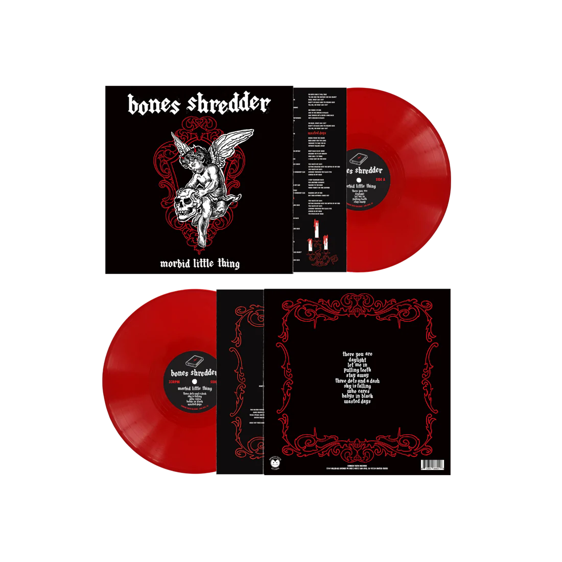 Bones Shredder - Morbid Little Thing, Vinyle, LP, Album, Blood Red