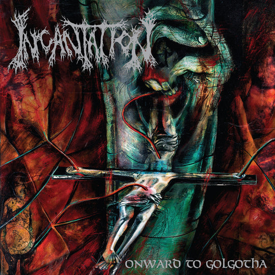Incantation – Onward To Golgotha  Vinyle, LP, Album, Réédition, Remasterisé, Custom Tri-Color Stripe with Splatter