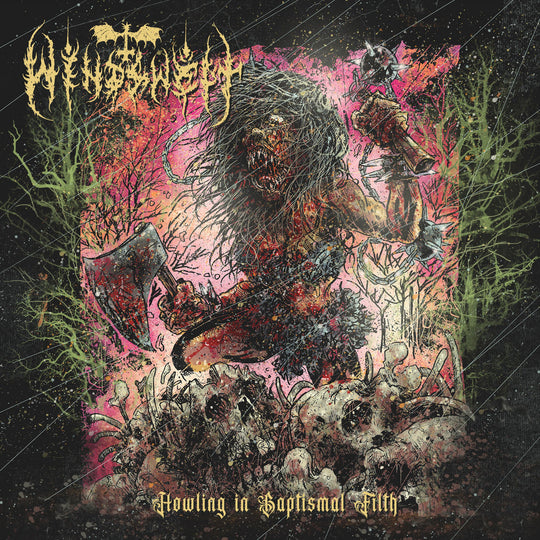 Windswept - Howling in Baptismal Filth Vinyle, LP, Album, Transparent Black Ice with Green Splatter