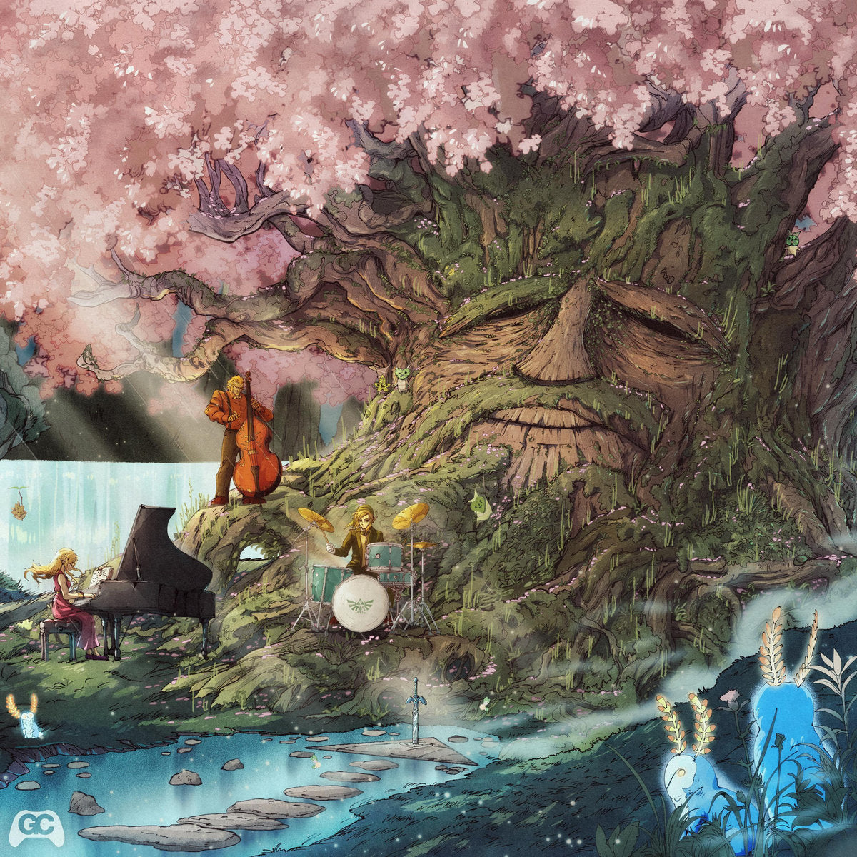 The Deku Trio – Zelda & Jazz II 2 x Vinyle, LP, Album, Stereo, Pink & Blue Marble