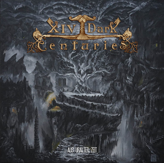 XIV Dark Centuries - Aus Uralter Zeit Vinyle, LP, Album, Édition Limité, Galaxy Black-Grey