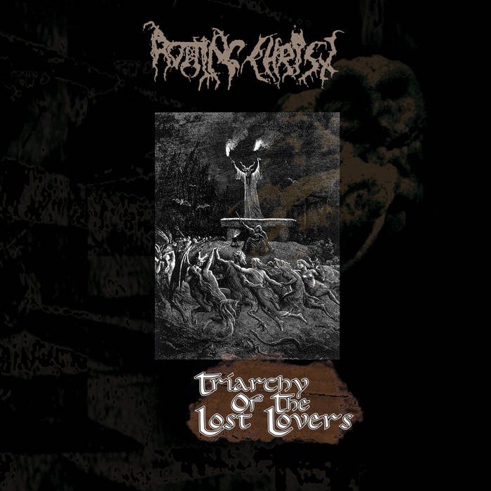 Rotting Christ – Triarchy Of The Lost Lovers Français Vinyl, LP, Album, Limited Edition, Repress, Gold/Black Swirl  Vinyle, LP, Album, Édition limitée, Réimpression, Gold/Black Swirl