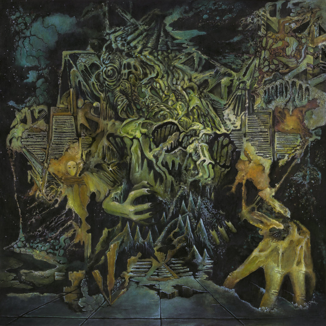 King Gizzard &amp; The Lizard Wizard – Murder Of The Universe (USAGÉ) Vinyle, LP, Album, Green with Green &amp; Yellow Splatter [Vomit Splatter]