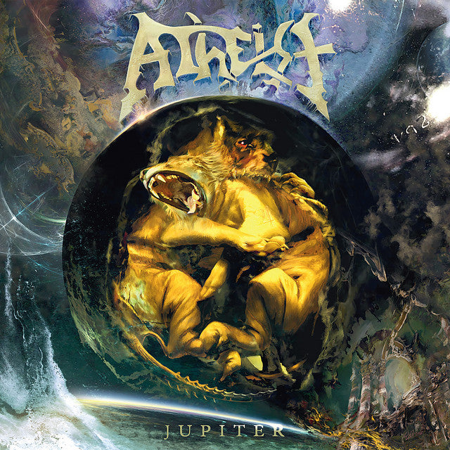 Atheist – Jupiter Vinyle, LP, Album, Édition Limitée, Réédition, Yellow With Blue And Brown Splatter