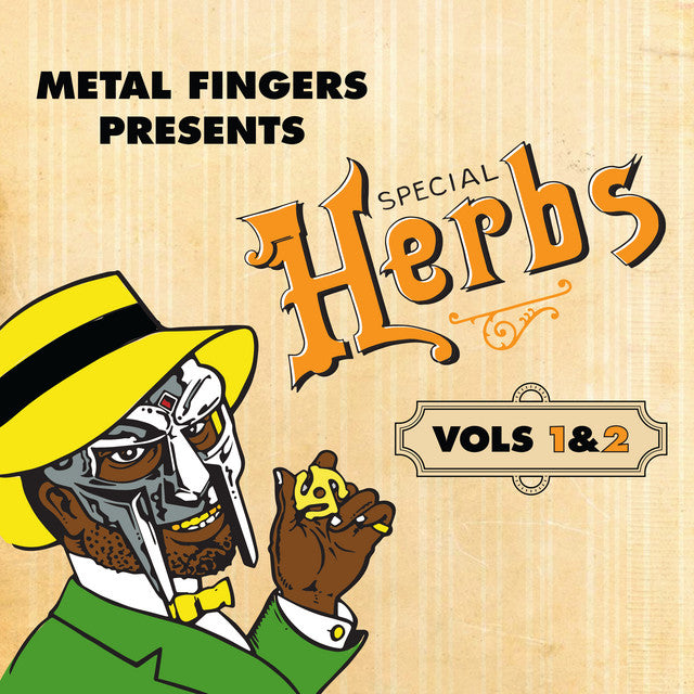 Metal Fingers – Special Herbs Vols 1&2 - 2 x Vinyle, LP, Compilation, Réédition, Mustard Yellow