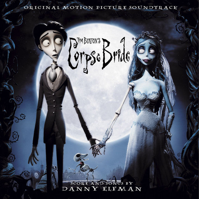 Danny Elfman – Tim Burton's Corpse Bride (Original Motion Picture Soundtrack) 2 x Vinyle, LP, Album, Réédition, Réimpression, Blue Moon With Purple & Black Ghost Splatter