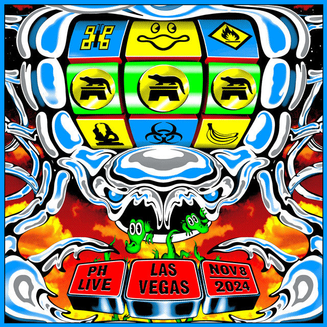 King Gizzard And The Lizard Wizard – Live in Las Vegas '24 - 3 x Vinyl, LP, Red/Blue/Yellow with Black Splatter
