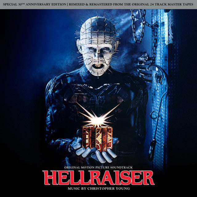 Christopher Young – Hellraiser (Original Motion Picture Soundtrack), 	 Vinyle, LP, Album, Réédition, Remasterisé, Stéréo, Rouge avec fumée noire [Bloodshed].