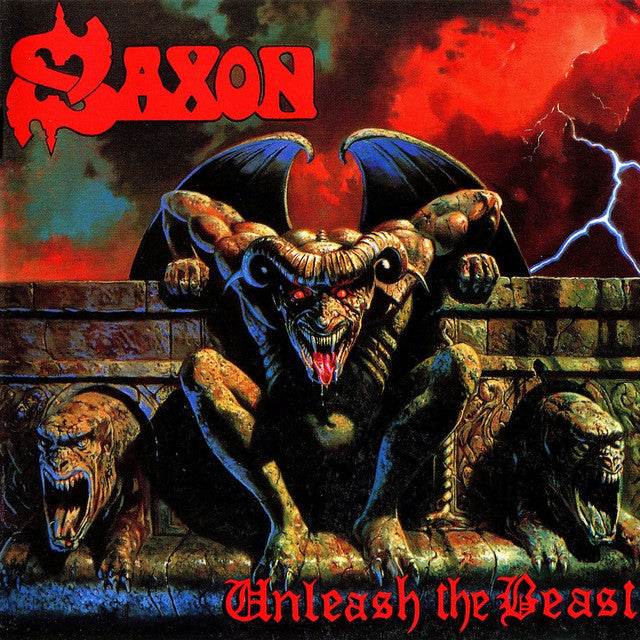 Saxon – Unleash The Beast  Vinyle, LP, Album, Édition limitée, Numéroté, Réédition, Rouge [Solide], 180 g