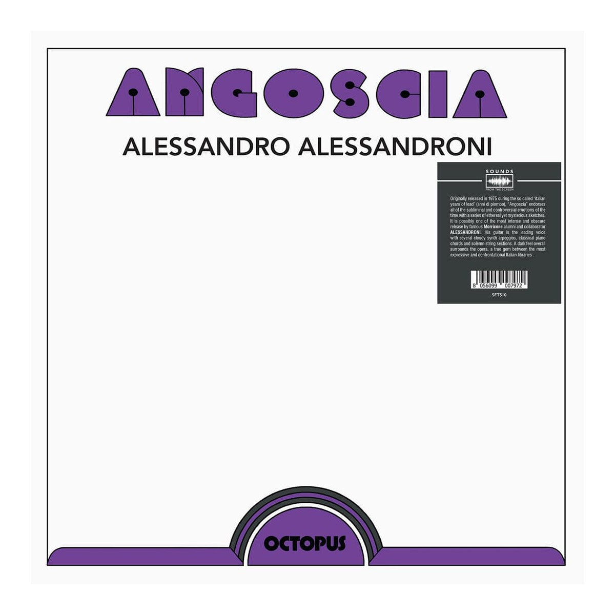 Alessandro Alessandroni – Angoscia Vinyle, LP, Édition limitée, Réédition, Purple Clear