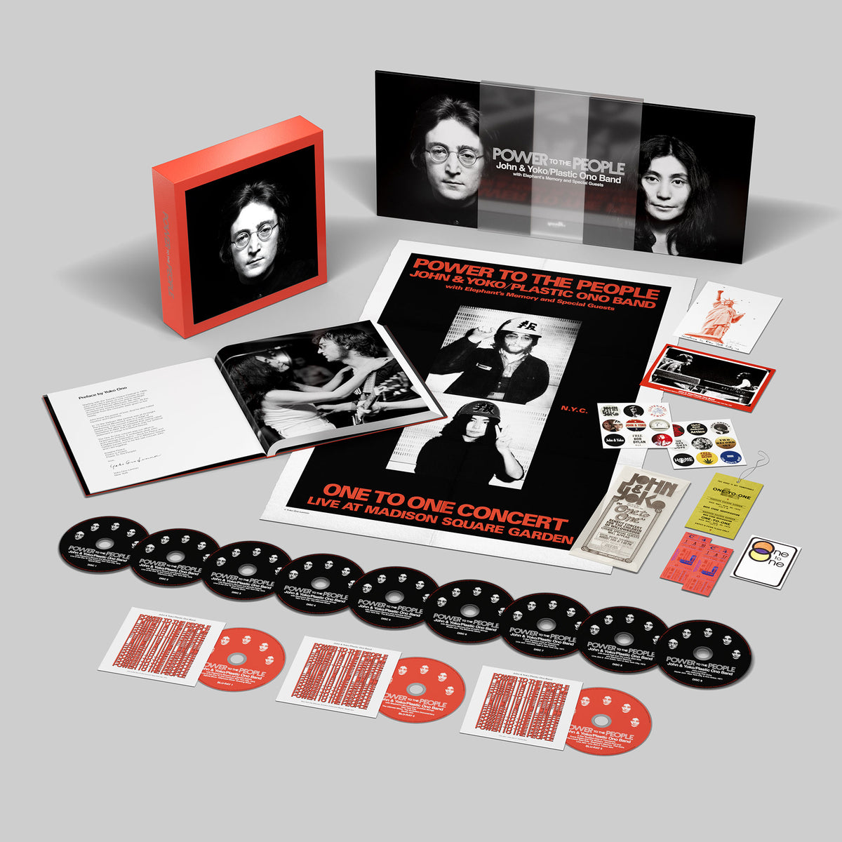John & Yoko / Plastic Ono Band With Elephants Memory And Special Guests – Power To The People  9 x CD, Album + 3 x Blu-ray