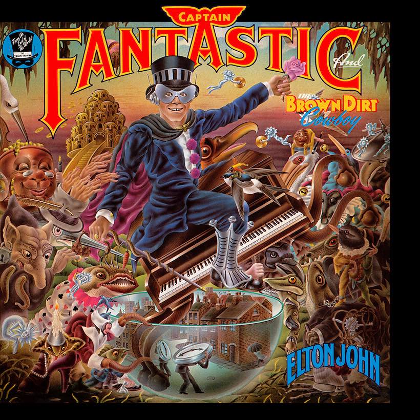 Elton John ‎– Captain Fantastic And The Brown Dirt Cowboy  Vinyle, LP, Album, Réédition, Gatefold