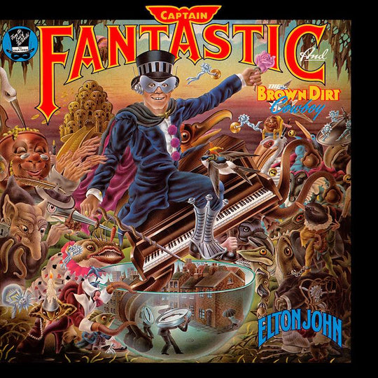 Elton John ‎– Captain Fantastic And The Brown Dirt Cowboy  Vinyle, LP, Album, Réédition, Gatefold