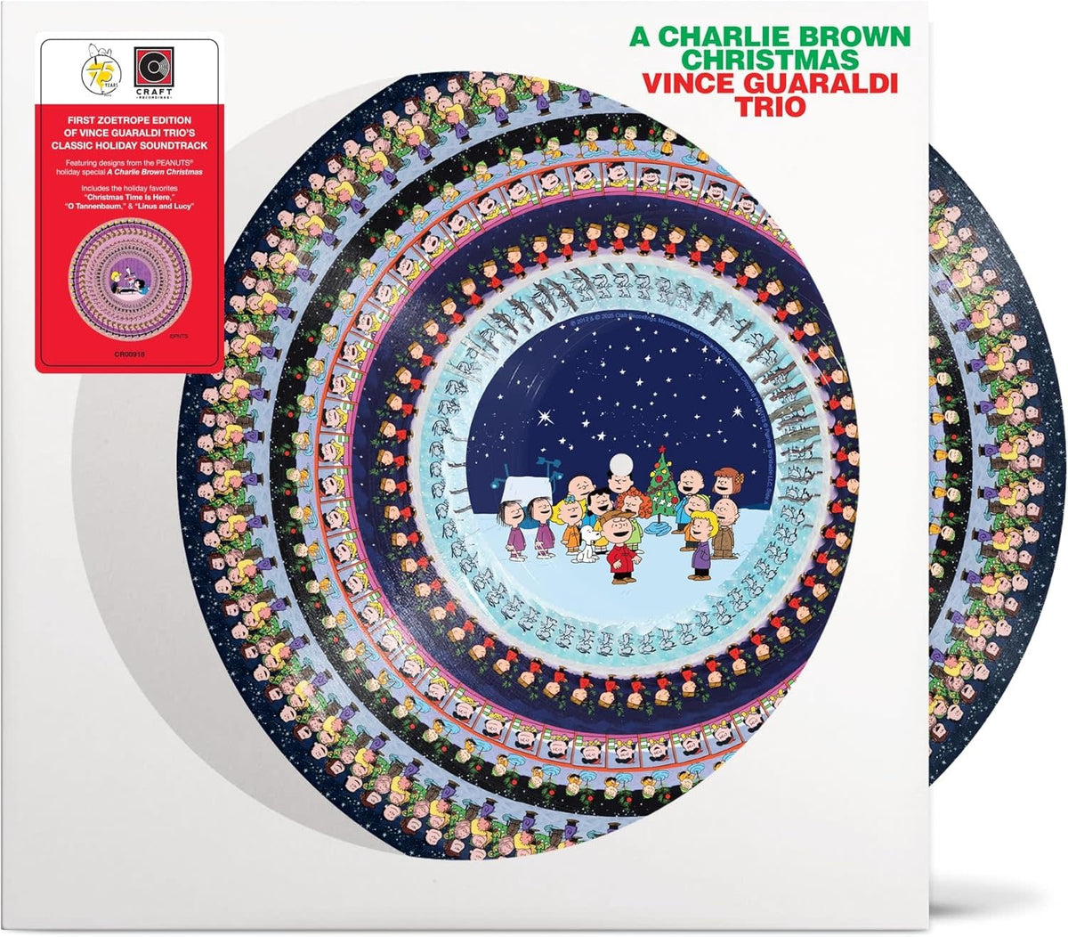 Vince Guaraldi Trio – A Charlie Brown Christmas Vinyle, LP, Album, Édition limitée, Picture Disc, Réédition, Zoetrope