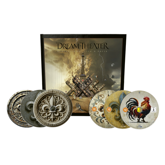 Dream Theater – Quarantième: Live à Paris  3 x CD + 3 x Blu Ray, Artbook