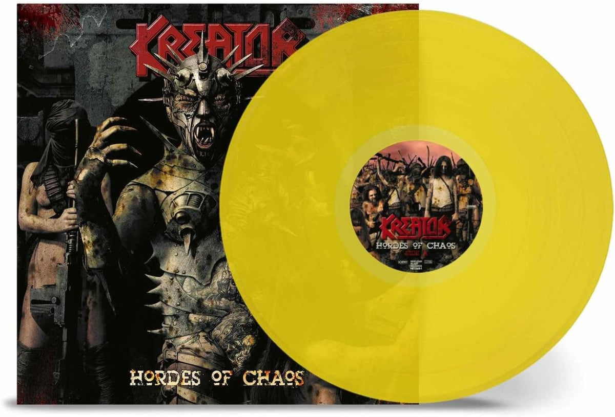 Kreator – Hordes Of Chaos  Vinyle, LP, Album, Édition Limitée, Réédition, Jaune Transparent