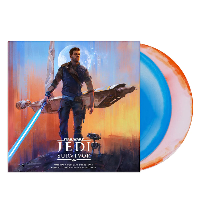 Stephen Barton & Gordy Haab – Star Wars Jedi: Survivor (Original Video Game Soundtrack) 2 x Vinyle, LP, Stéréo, Blue & Orange Lightsaber