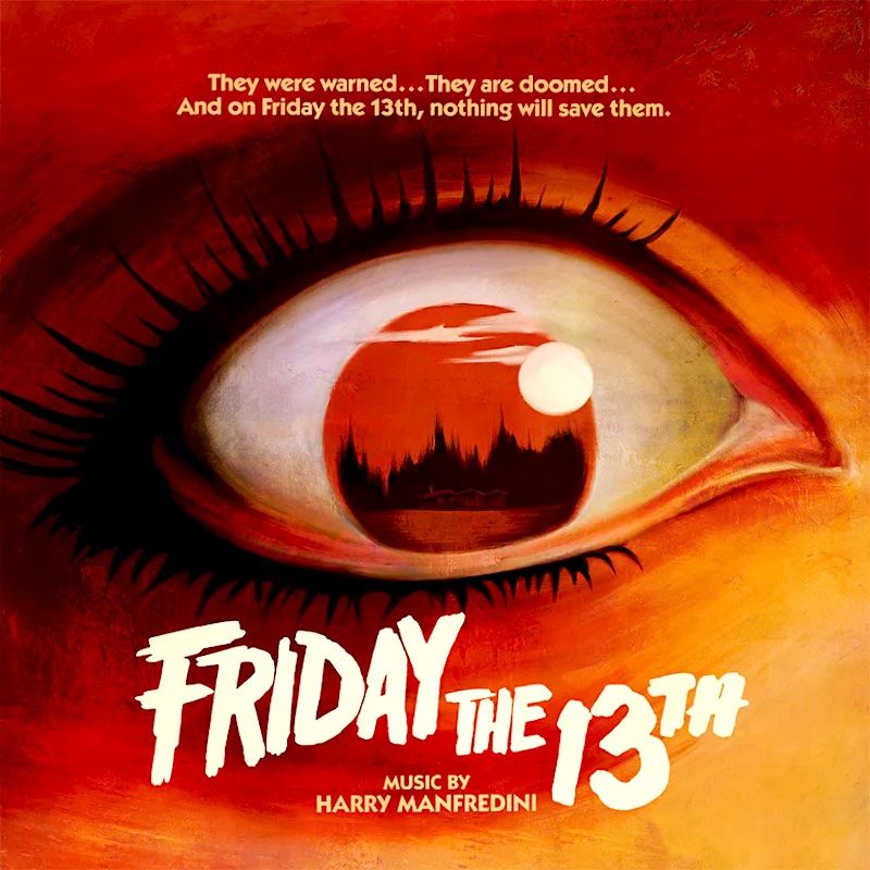 Harry Manfredini – Friday The 13th (Original Motion Picture Score) Vinyle, LP, Album, Réédition, Black, Red and Metallic Gold Splatter