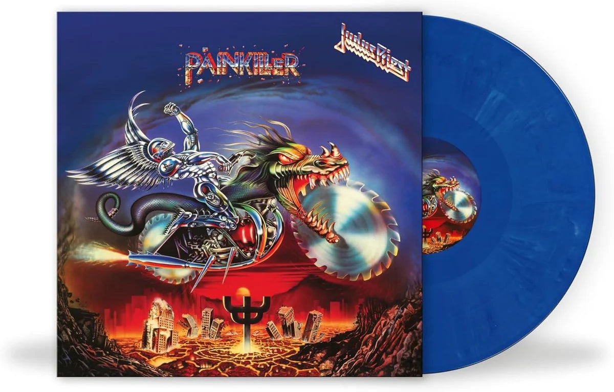 Judas Priest – Painkiller  Vinyle, LP, Album, Édition limitée, Remasterisé, Blue Marble