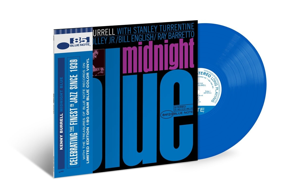 Kenny Burrell – Midnight Blue  Vinyle, LP, Album, Édition limitée, Réédition, Repress, Stéréo, Bleu, 180g