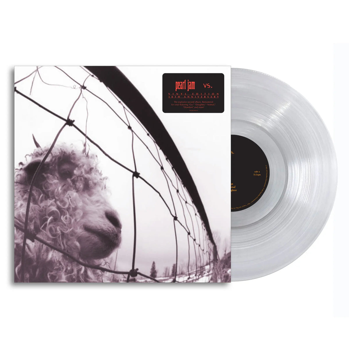 Pearl Jam – Vs.  Vinyle, LP, Album, Réédition, Remasterisé, Translucide, 30e anniversaire