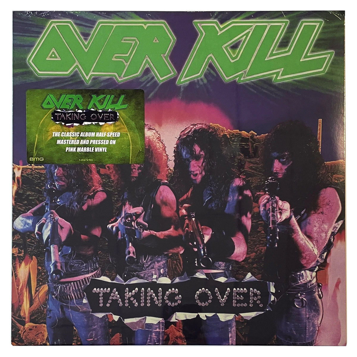 Overkill – Taking Over, Vinyle, LP, Album, Réédition, Pink Marble