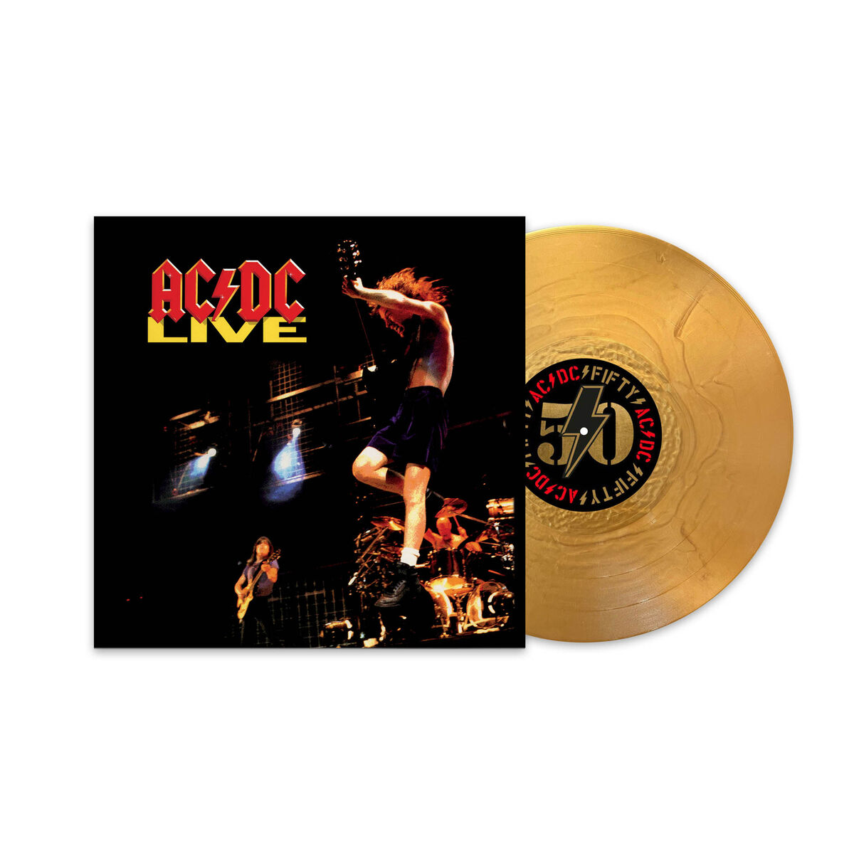 AC/DC – Live  2 x Vinyle, LP, Album, Réédition, Remasterisé, Or, 180g, 50e Anniversaire