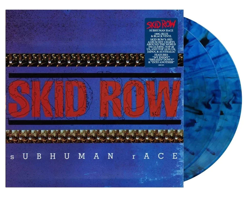 Skid Row – Subhuman Race  2 x Vinyle, LP, Album, Réédition, Bleu et Noir