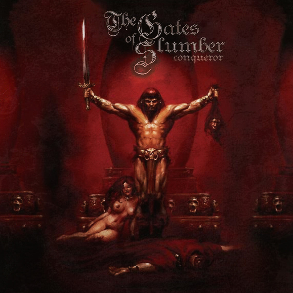 The Gates Of Slumber – Conqueror 2 x Vinyle, LP, Album, Édition Limitée, Réédition, Translucent Red