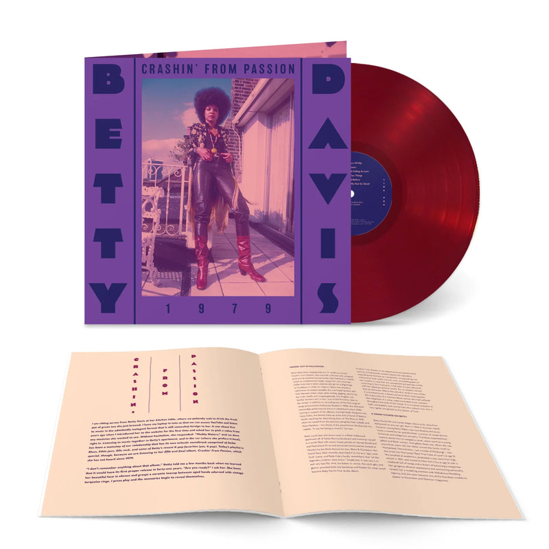 Betty Davis – Crashin' From Passion  Vinyle, LP, Album, Réédition, Remasterisé, Rouge Transparent