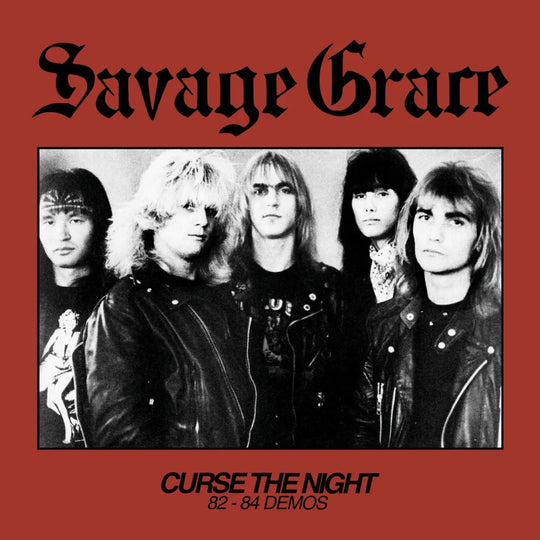Savage Grace – Curse The Night (82-84 Demos)  Vinyle, LP, Compilation, Édition limitée, Remasterisé, Rouge