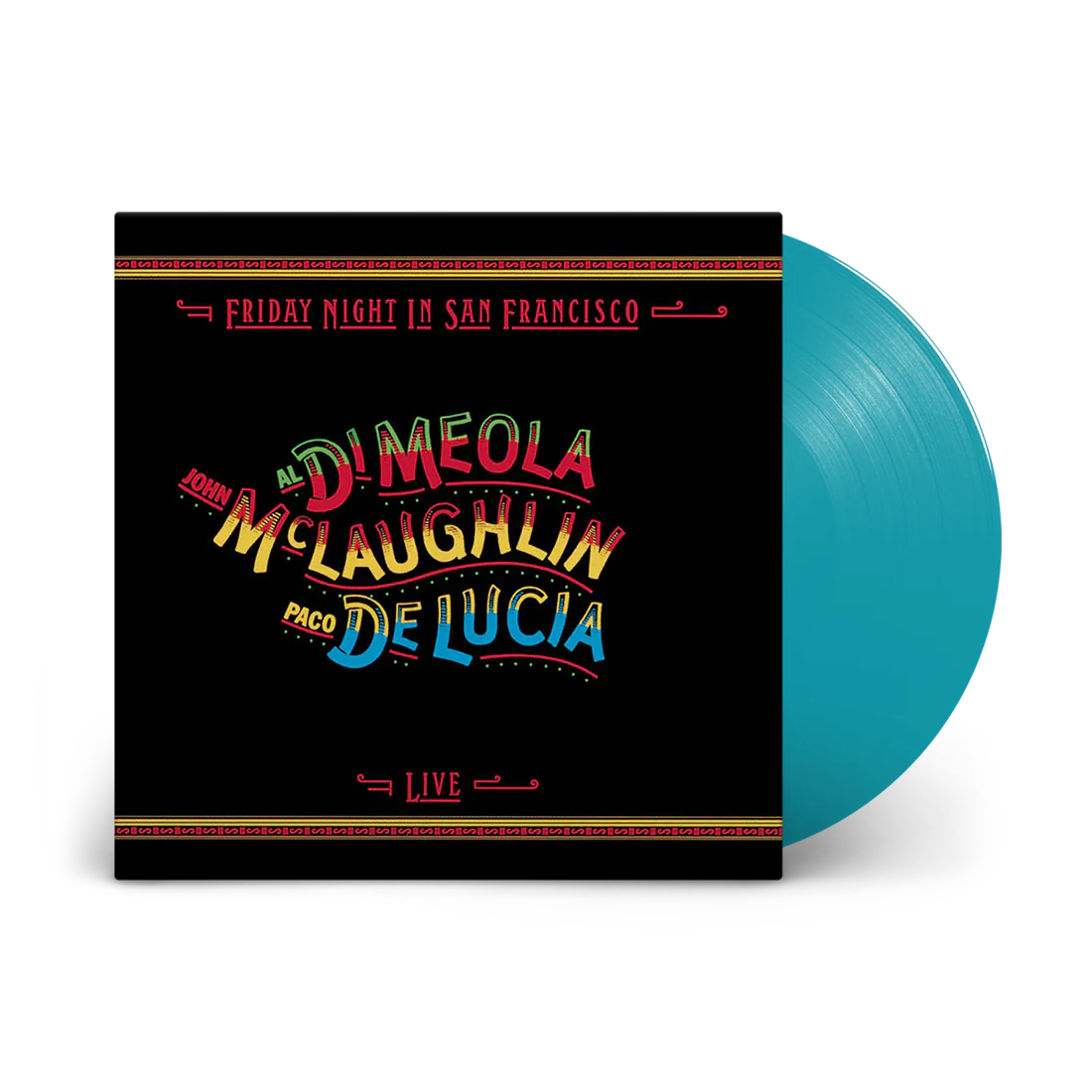 Al Di Meola, John McLaughlin, Paco De Lucía – Friday Night In San Francisco  Vinyle, LP, Album, Édition Limitée, Numéroté, Réédition, Stéréo, Turquoise