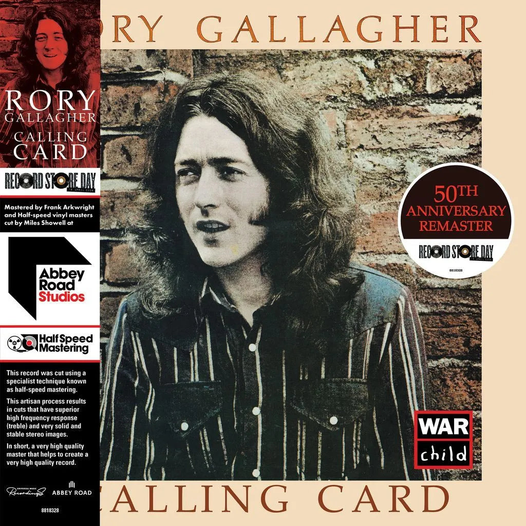 Rory Gallagher – Calling Card  Vinyle, LP, Album, Disquaire Day, Édition limitée, Réédition, Remasterisé, 180g, Édition 50e anniversaire