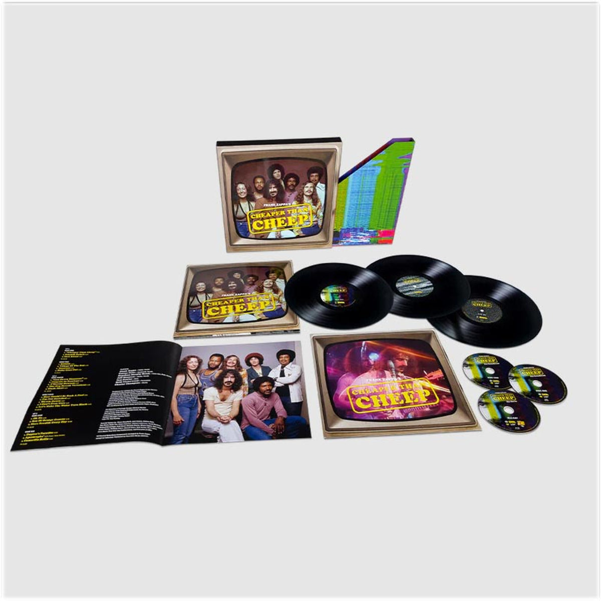 Frank Zappa – Cheaper Than Cheep 3 x Vinyl, LP, Album + 2 x CD, Album + Blu-ray, Coffret, Édition Super Deluxe