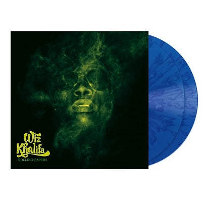 Wiz Khalifa – Rolling Papers  2 x Vinyle, LP, Édition Limitée, 10eme Anniversaire , Blue Splatter