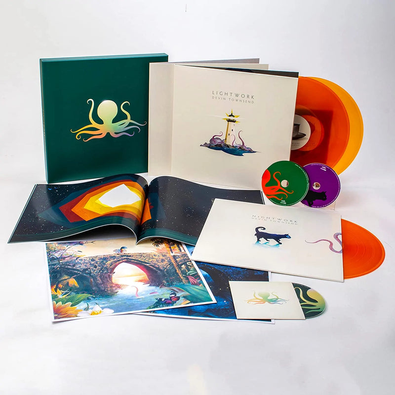 Devin Townsend – Lightwork  3 x Vinyle, LP, Album, Orange [Orange Transparent] + 2 x CD, Album + Blu-ray