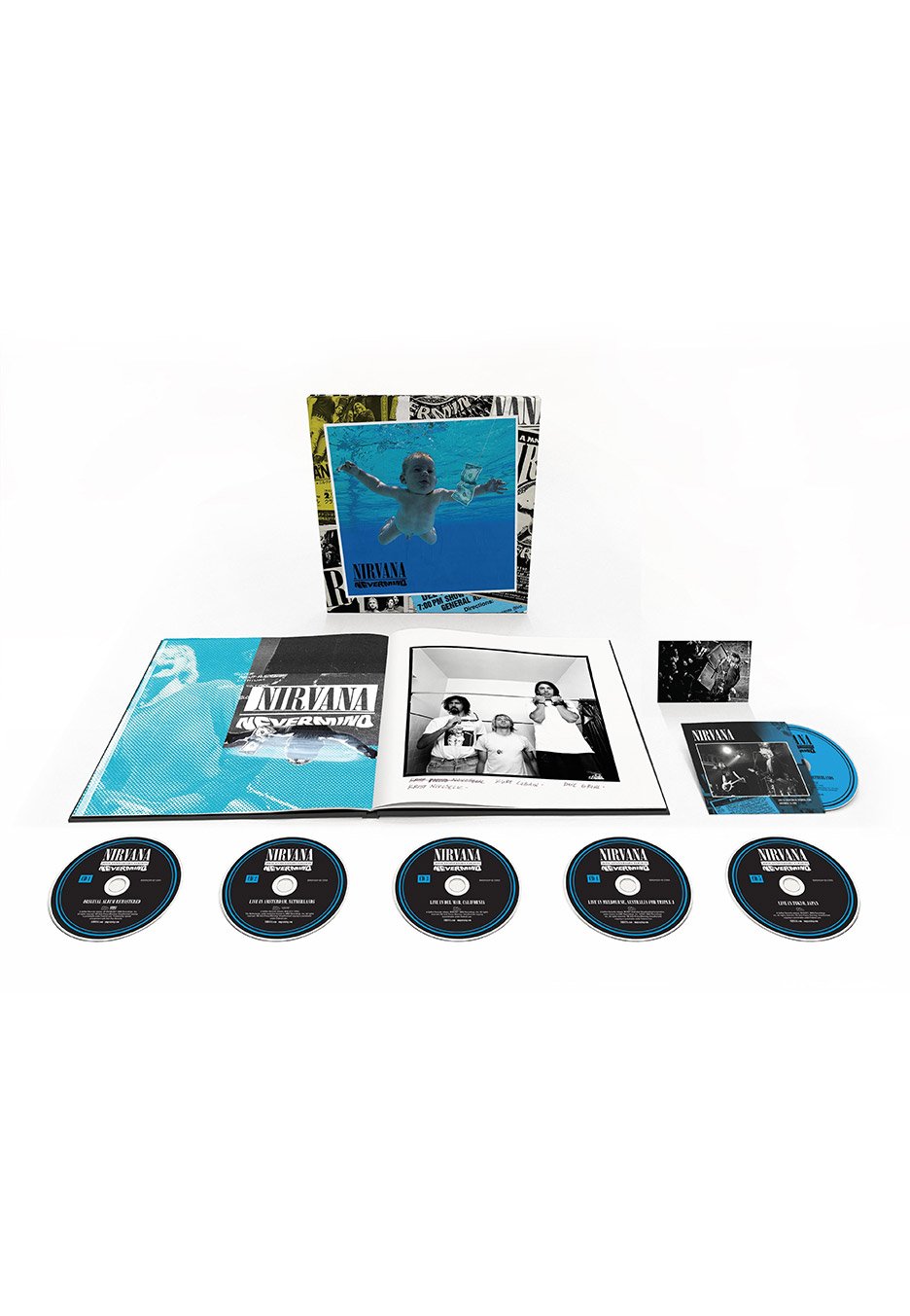 Nirvana – Nevermind  5 x CD, Album, Réédition, Remasterisé + Blu-ray ,Coffret, Édition Deluxe, Édition Limitée, 30e Anniversaire
