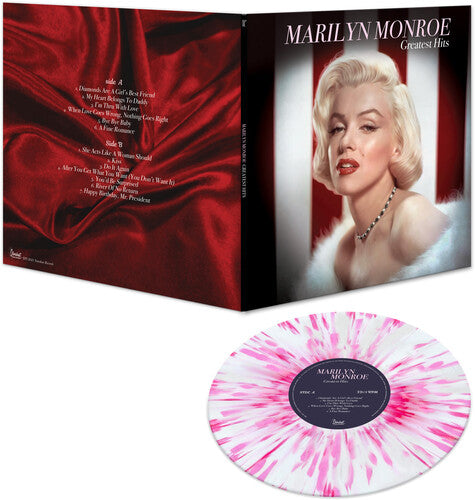 Marilyn Monroe – Greatest Hits  Vinyle, LP, Compilation, Edition Limitée White & Pink Splatter