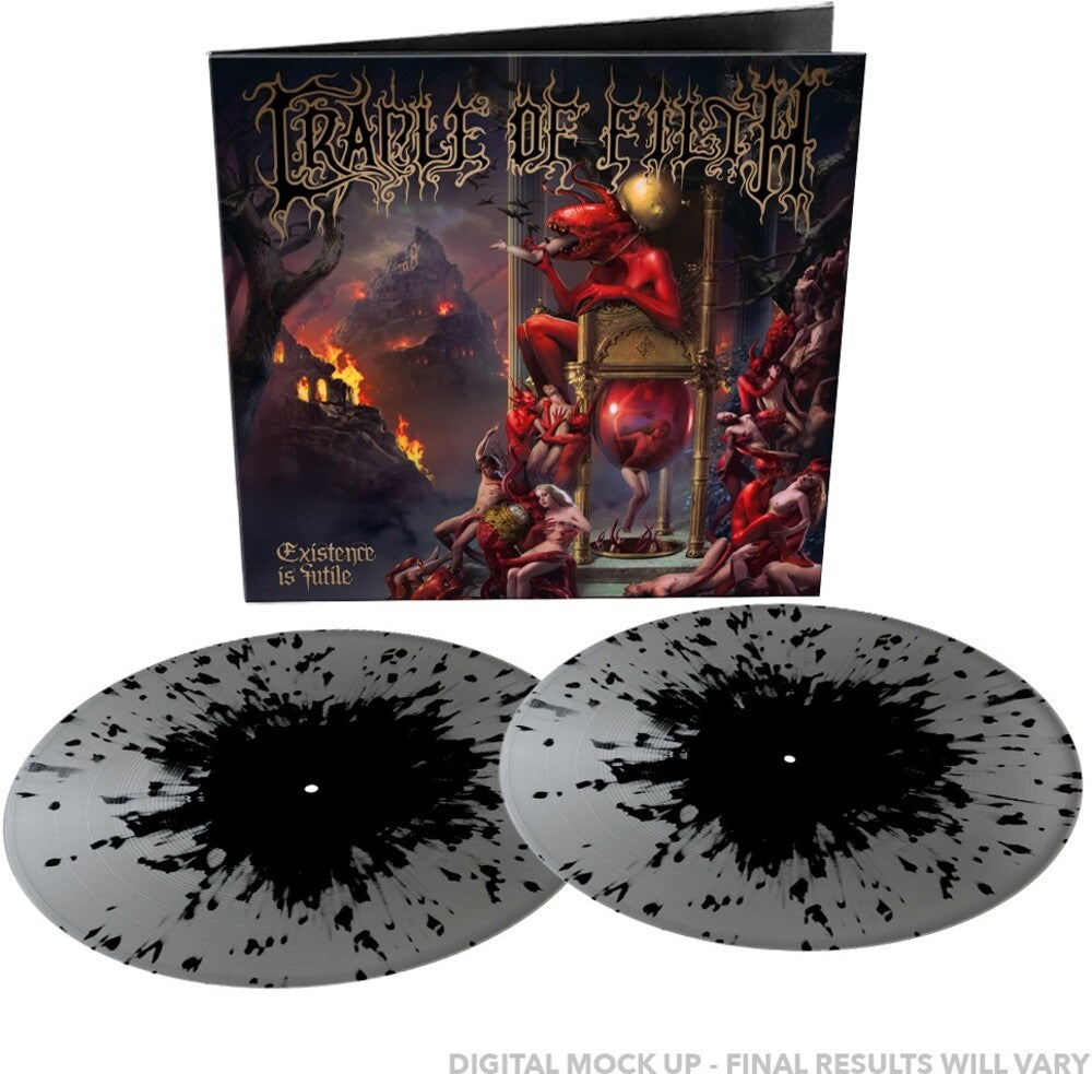 Cradle Of Filth – Existence Is Futile  2 x Vinyle, LP, Album, Édition Limitée, Silver/Black Splatter