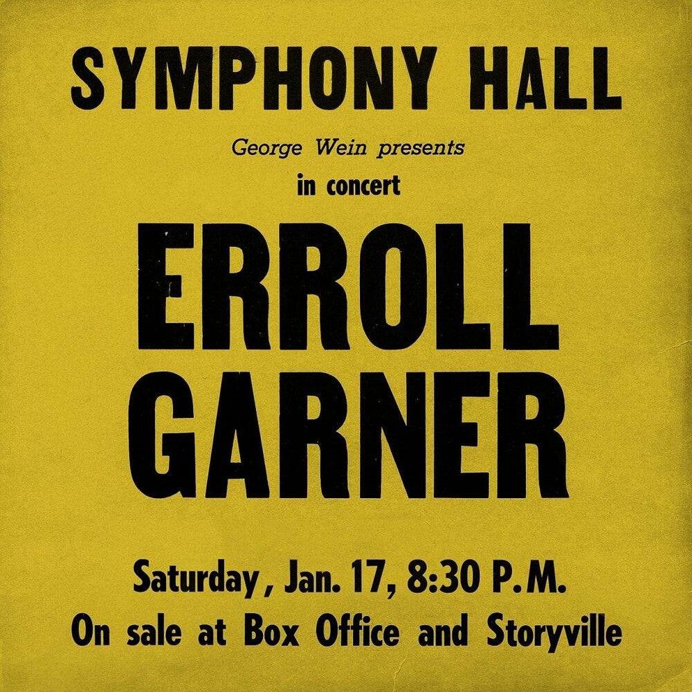 Erroll Garner – Symphony Hall Concert  Vinyle, LP, Album, Stéréo