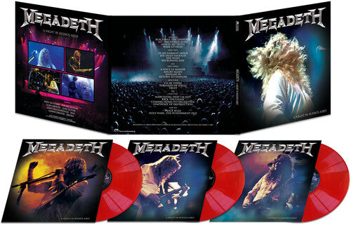 Megadeth – A Night In Buenos Aires  3 x Vinyle, LP,  Édition limitée, Red