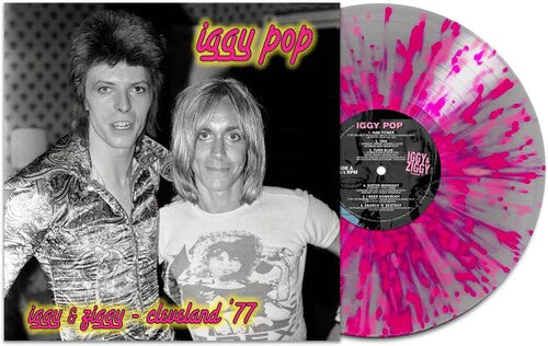 Iggy Pop & David Bowie – Iggy & Ziggy - Cleveland '77  Vinyle, LP, Édition Limitée, Silver With Pink Splatter