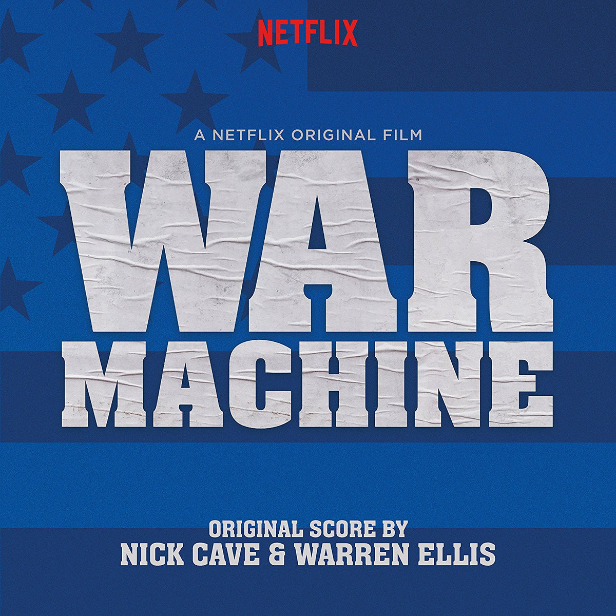 Nick Cave & Warren Ellis – War Machine (Original Score)  2 x Vinyle, LP, 45 RPM, Album, Bleu