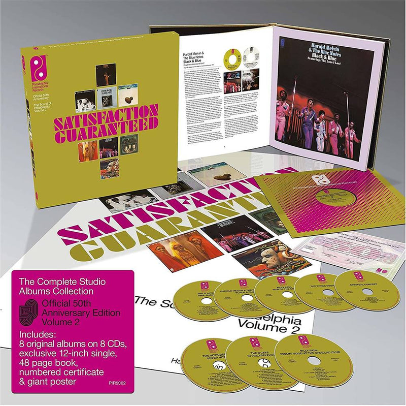 Artistes Divers – Satisfaction Guaranteed (The Sound Of Philadelphia Volume 2)  8 x CD, Album, Réédition +  Vinyle, 12", Édition Limitée, Numérotée
